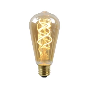 LED Bulb - Filament lamp - Ø 6,4 cm - LED. - E27 - 1x5W 2200K - Amber