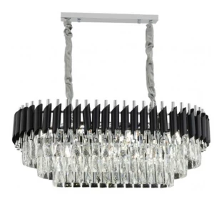 Hanglamp Pearl - Zwart/Zilver - 80 x 30 cm