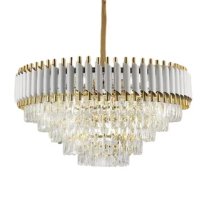 Hanglamp Pearl Wit/Goud - 60 cm