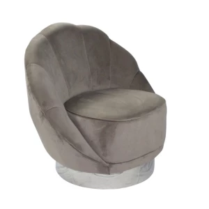 Fauteuil Oyster - Taupe/Zilver